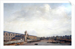 The Louvre Grande Galerie, view of Paris from the Barbier bridge, c.1640 by Abraham de Verwer