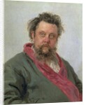 Portrait of Modest Petrovich Moussorgsky 1881 by Ilya Efimovich Repin