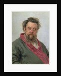 Portrait of Modest Petrovich Moussorgsky 1881 by Ilya Efimovich Repin
