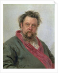 Portrait of Modest Petrovich Moussorgsky 1881 by Ilya Efimovich Repin