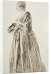 Standing Woman by Jean Antoine Watteau