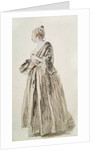 Standing Woman by Jean Antoine Watteau
