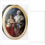 Justice Contemplates the Bust of Louis XVI by Louis Jean Francois I Lagrenee