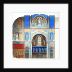 Saint-Paul Church, Nimes, longitudinal section of the choir by Alexandre Dominique Denuelle