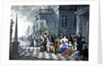 Characters making music in front of a palace, 1672 by Hieronymus Janssens