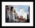 Principal monuments of Ancient Rome: Temple of Vesta by Viviano Codazzi