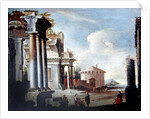 Principal monuments of Ancient Rome: Temple of Vesta by Viviano Codazzi