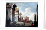 Principal monuments of Ancient Rome: Temple of Vesta by Viviano Codazzi