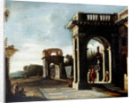 Principal monuments of Ancient Rome: Arch of Titus by Viviano Codazzi