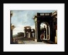 Principal monuments of Ancient Rome: Arch of Titus by Viviano Codazzi