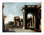 Principal monuments of Ancient Rome: Arch of Titus by Viviano Codazzi