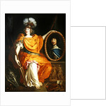 Anne Marie Louise d'Orleans holding the portrait of her father, Gaston of France, 1672 by Pierre Bourguignon