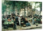 The Square in front of Les Halles, 1880 by Victor Gabriel Gilbert