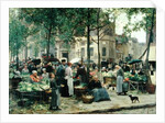 The Square in front of Les Halles, 1880 by Victor Gabriel Gilbert