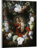 The Virgin and Child with a Garland of Flowers by Gerard & Ykens Frans Seghers