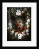 The Virgin and Child with a Garland of Flowers by Gerard & Ykens Frans Seghers