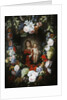 The Virgin and Child with a Garland of Flowers by Gerard & Ykens Frans Seghers