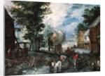 Entrance of a Village, 17th century by Jan the Elder Brueghel