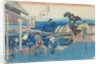 Totsuka: fork in the road of the old town, No.6 from the series 'Fifty-three Stations on the Tokaido', c.1834-35 by Ando or Utagawa Hiroshige
