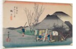 Mariko: teahouse known for its speciality by Ando or Utagawa Hiroshige