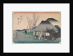 Mariko: teahouse known for its speciality by Ando or Utagawa Hiroshige
