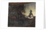 The Billet, left-hand panel of the triptych 'Remembering the Dead', c.1918 by Andre Devambez