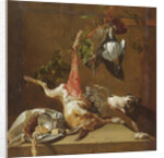 Hunting dog and game by Christoffel Puytlinck