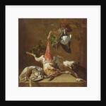 Hunting dog and game by Christoffel Puytlinck