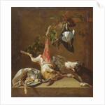 Hunting dog and game by Christoffel Puytlinck