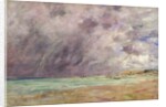 Stormy skies over the estuary at Le Havre, c.1892-96 by Eugene Louis Boudin