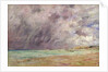 Stormy skies over the estuary at Le Havre, c.1892-96 by Eugene Louis Boudin