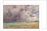 Stormy skies over the estuary at Le Havre, c.1892-96 by Eugene Louis Boudin