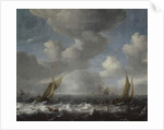 Seascape by Hendrick van de Sande Bakhuyzen