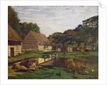 A Farmyard in Normandy, c.1863 by Claude Monet
