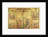 Altarpiece with the Crucifixion in the centre panel and scenes from the Life of Christ on the side panels, c.1330 by Master of Cologne