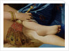 Detail of The Grand Odalisque, 1814 by Jean Auguste Dominique Ingres