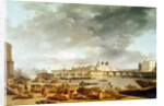 View of the tip of the Ile de la cite from the port Saint Nicolas in Paris, c.1780 by Alexandre Jean Noel