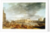 View of the tip of the Ile de la cite from the port Saint Nicolas in Paris, c.1780 by Alexandre Jean Noel