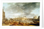 View of the tip of the Ile de la cite from the port Saint Nicolas in Paris, c.1780 by Alexandre Jean Noel