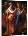 Hymenaios Disguised as a Woman During an Offering to Priapus by Nicolas Poussin