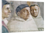 Detail of two monks by T. & Lippi F. Masaccio