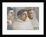 Detail of two monks by T. & Lippi F. Masaccio
