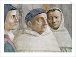 Detail of two monks by T. & Lippi F. Masaccio