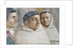 Detail of two monks by T. & Lippi F. Masaccio