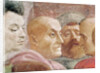 Detail of heads of men to the left of the Emperor by T. & Lippi F. Masaccio