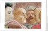 Detail of heads of men to the left of the Emperor by T. & Lippi F. Masaccio