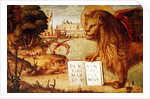 Detail of the Lion of St. Mark, 1516 by Vittore Carpaccio