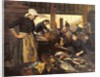 Fish Market in the Halle Delacroix, 1889 by Edouard Cremieux