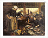 Fish Market in the Halle Delacroix, 1889 by Edouard Cremieux