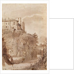 A road outside the walls of Rome, c.1627-30 by Claude Lorrain (1600-82)